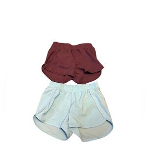 In motion Target Brand girls athletic shorts, purple blue, size 8